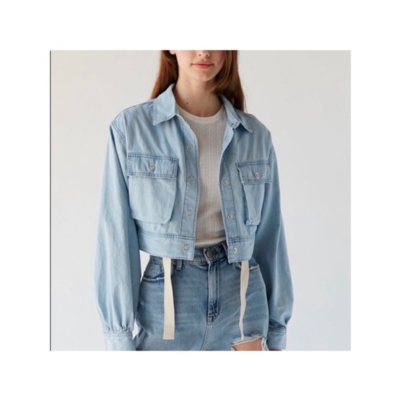 Urban outfitters BDG Puff Sleeve cropped jacket - Picture 2 of 4